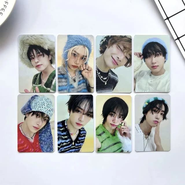 .8Pcs/Set Kpop Group New Album ATE LOMO Card High Quality HD Photo Print Collectible Gift Celebration Postcard Small Cards