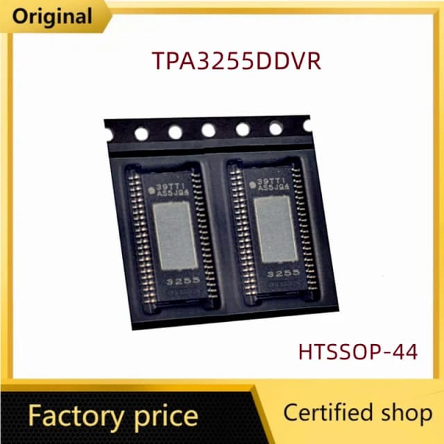 1-5PCS/Lot Original TPA3255DDVR HTSSOP-44 TPA3255 TPA3251 TPA3221DDVR TPA3221  3255 mono Class D audio amplifier IC chip