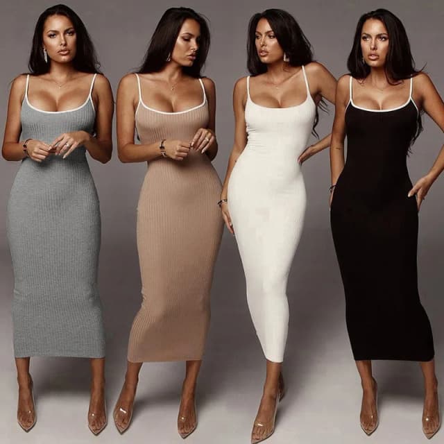 Abito sexy skinny Kint alla moda Abito lungo da sera senza schienale Abito da donna Party Club Ladies Bodycon Peach Slim Hip Abiti lunghi eleganti